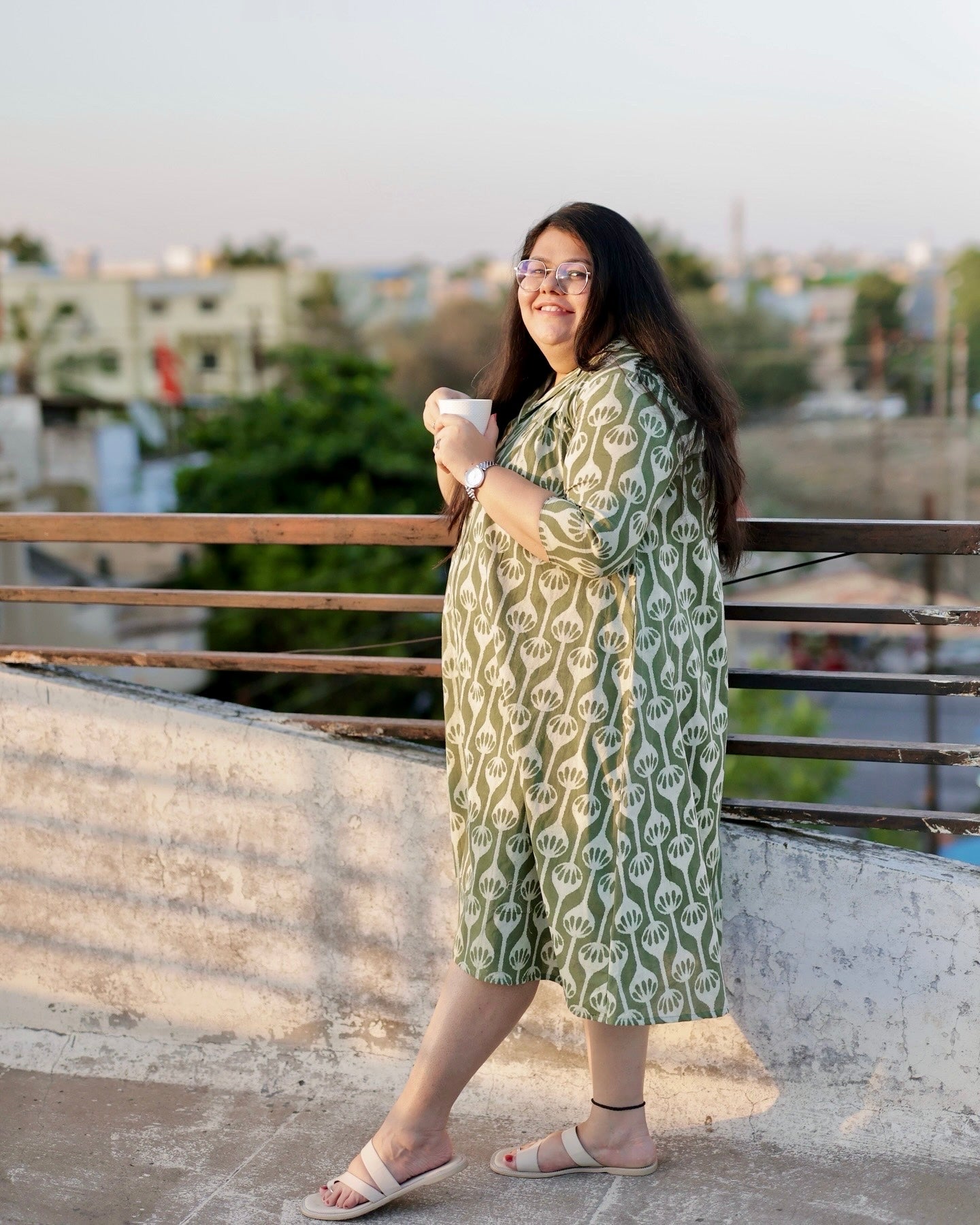 Sage Green Shirt Dress