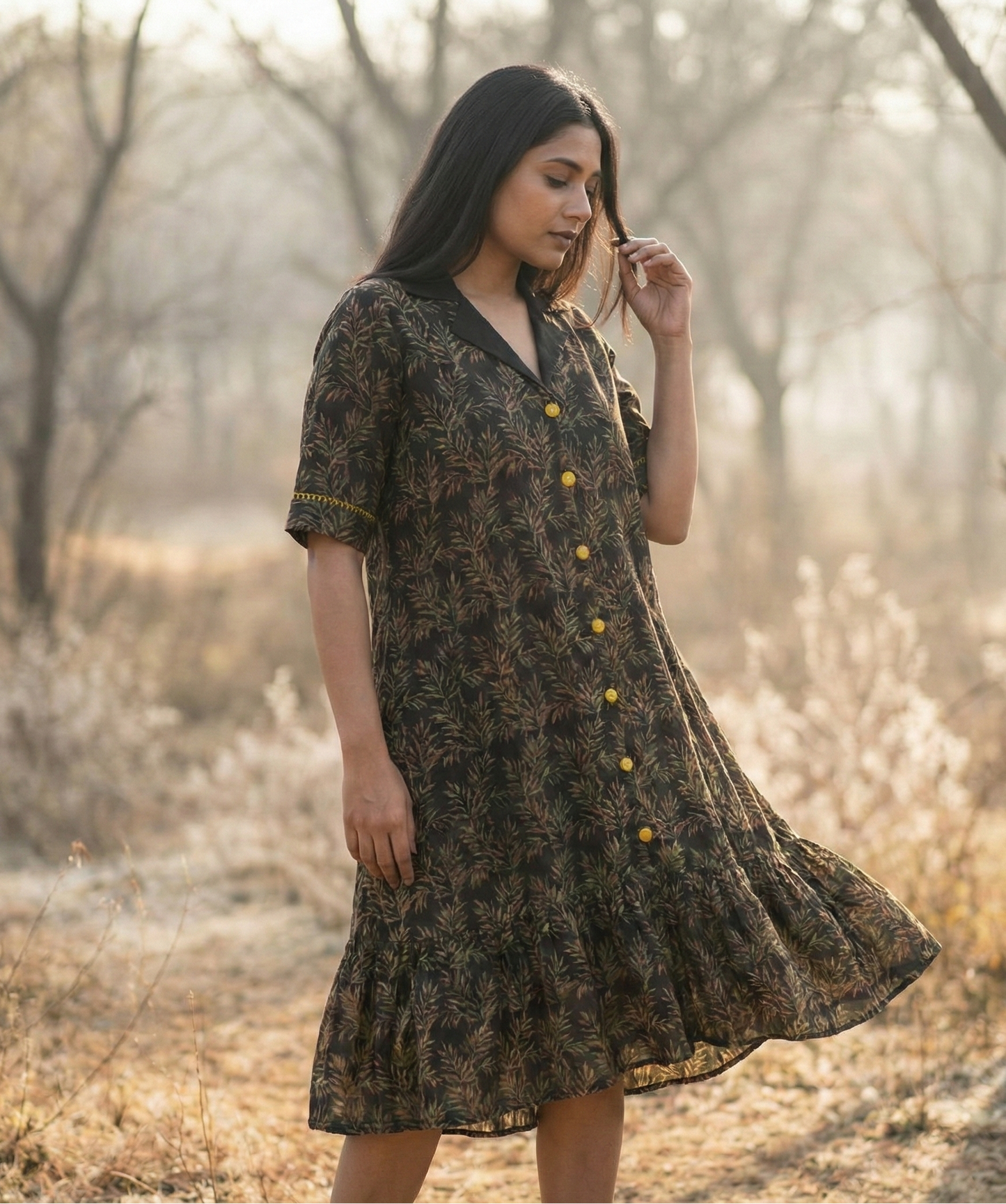 Forest Print Alora Dress