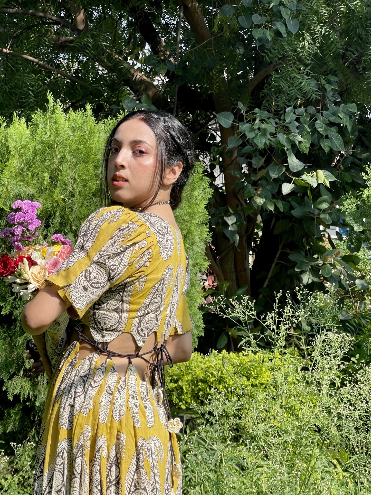 Handblock Printed Paisley Dress