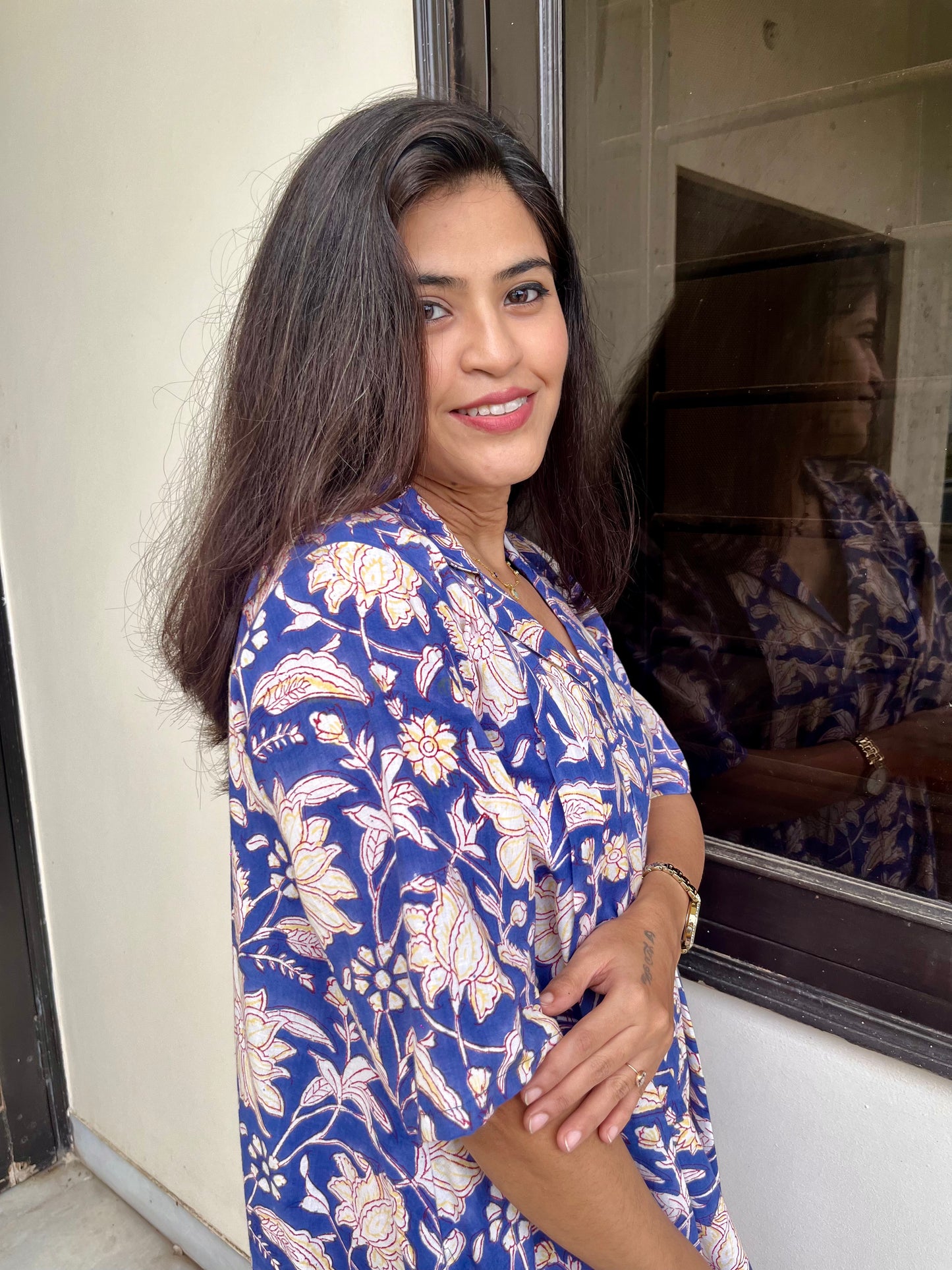 Blossom Breeze Block Print Dress