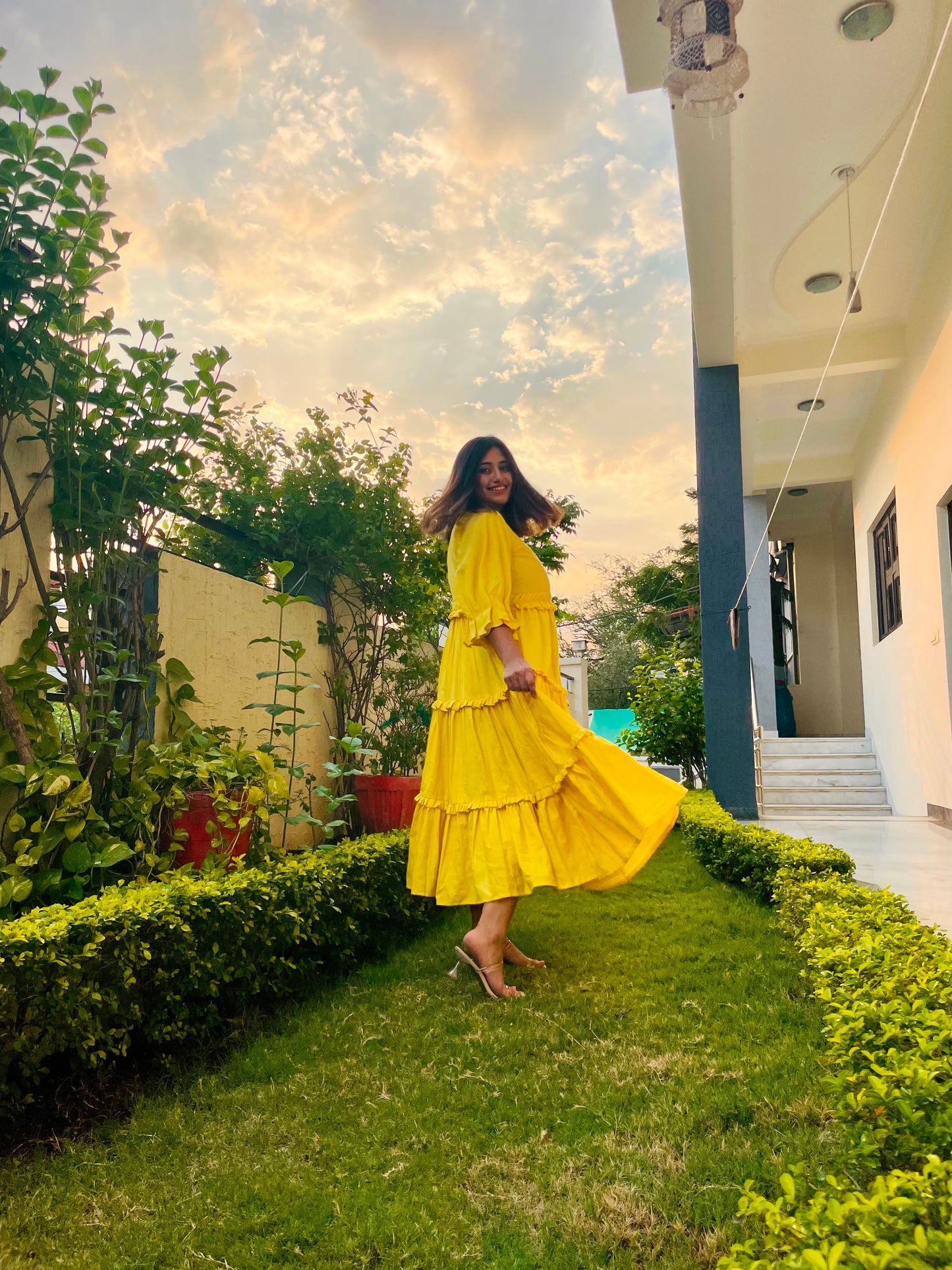 Marigold Flare Dress