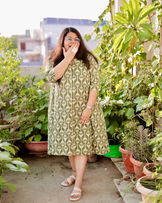 Sage Green Shirt Dress