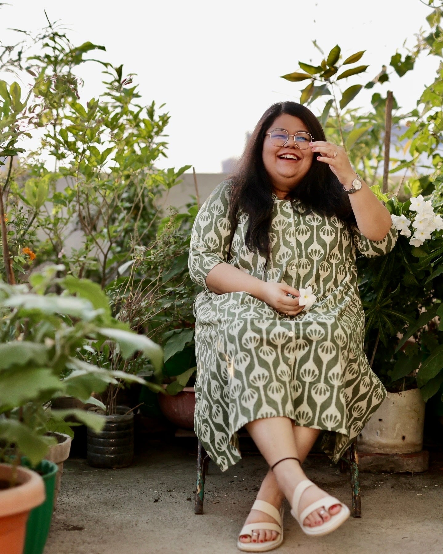 Sage Green Shirt Dress