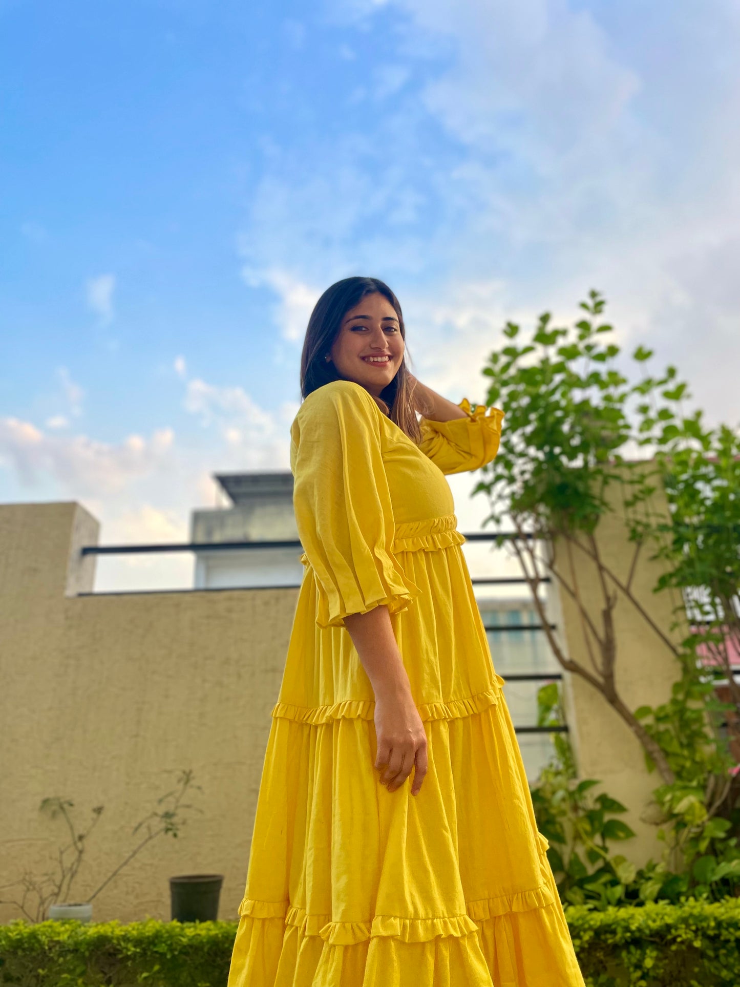 Marigold Flare Dress