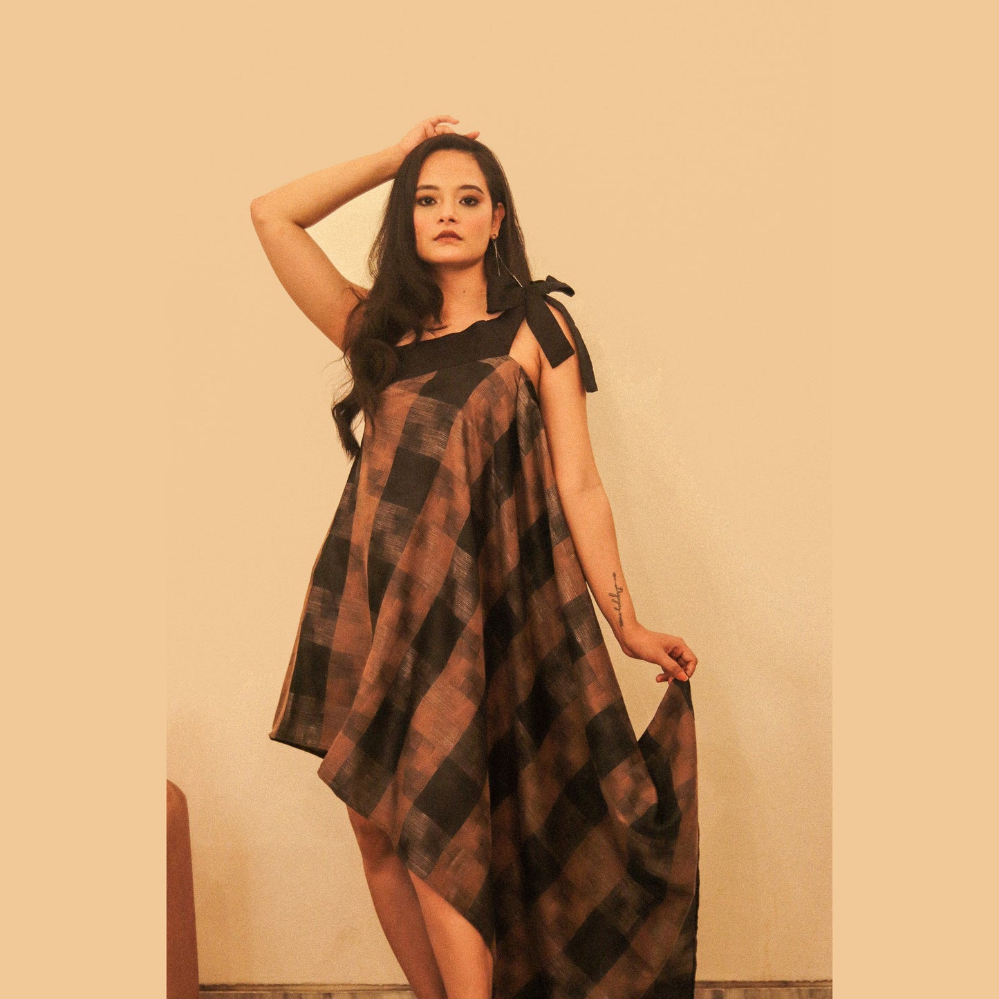 Asymmetric One-shoulder Dress