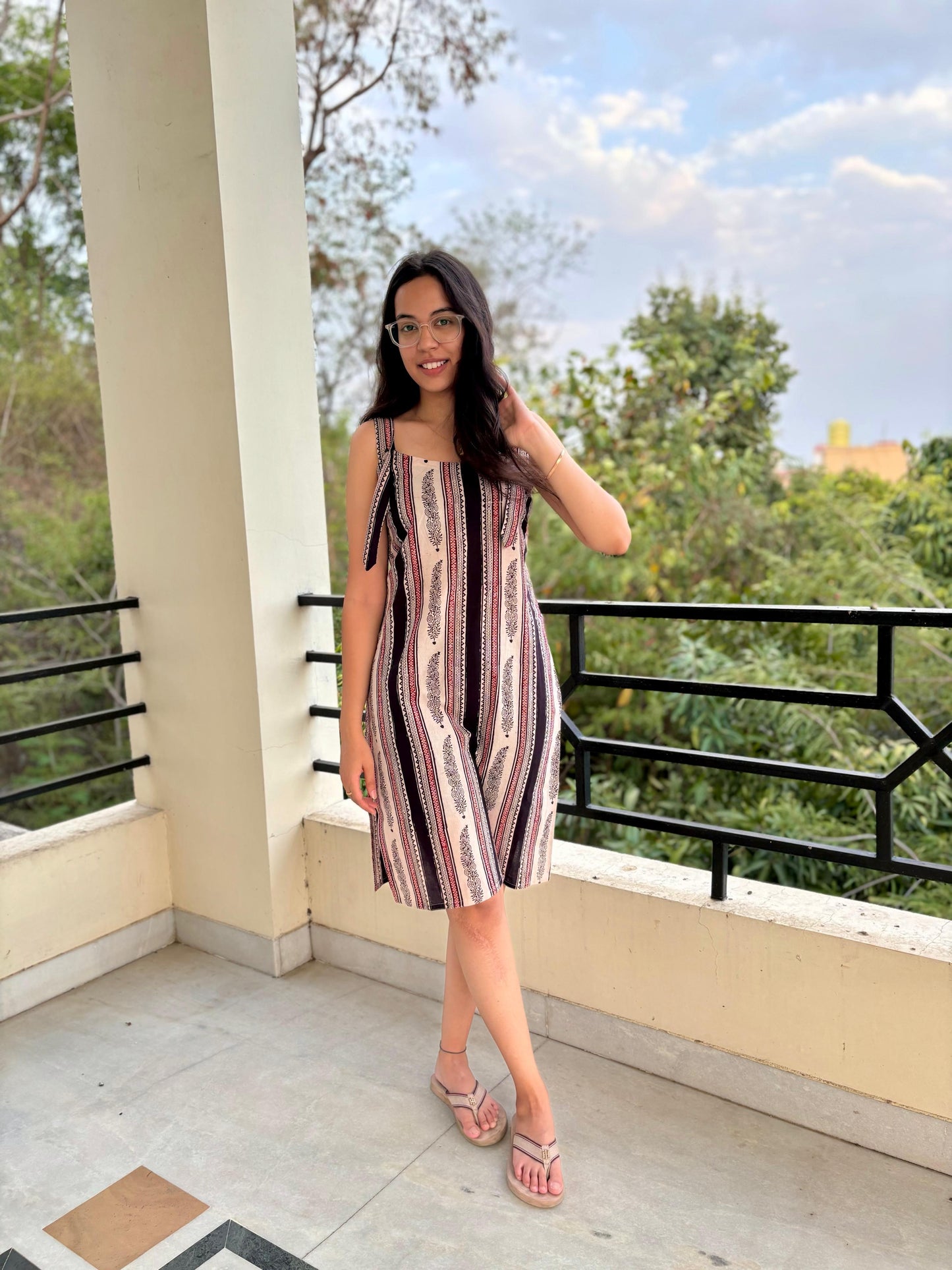 Blooming Grace Bagh-Print Dress