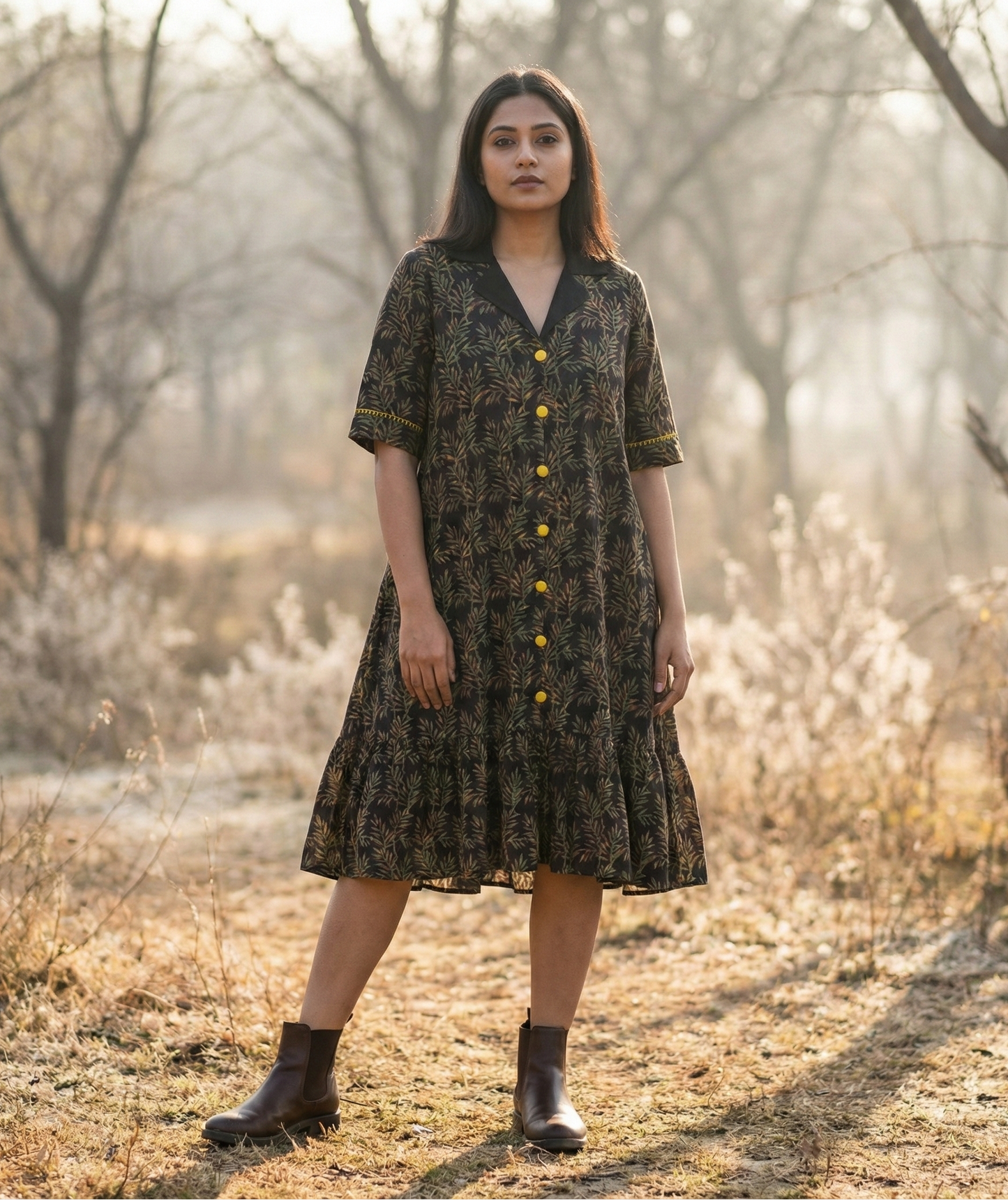 Forest Print Alora Dress